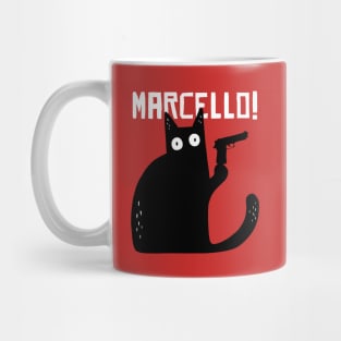 funny cat – Meowrio - mamma mia Marcello meme (red variant) Mug